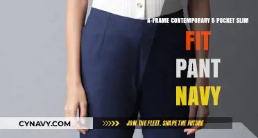 Contemporary Navy Slim Fit Pants: A-Frame 5-Pocket Style Guide