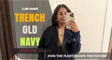 Timeless Elegance: A-Line Hooded Trench Coat by Old Navy