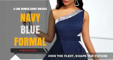 Elegant Navy Blue A-Line Dresses for Women: Formal Short Styles