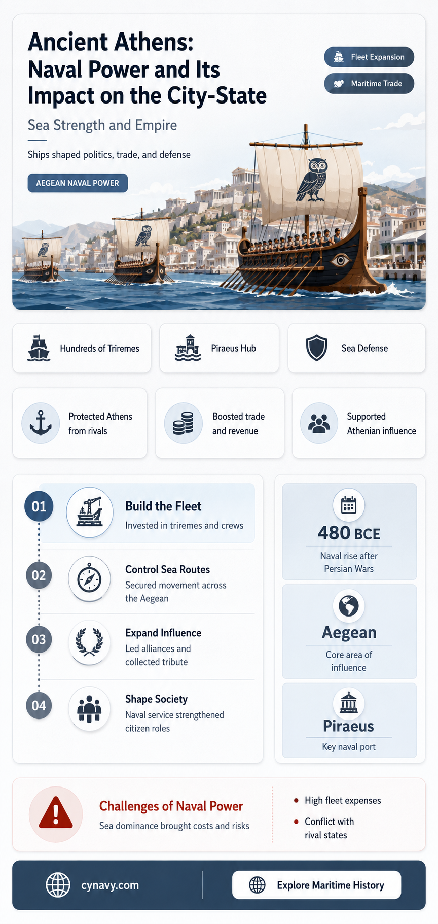 did athens have a strong navy