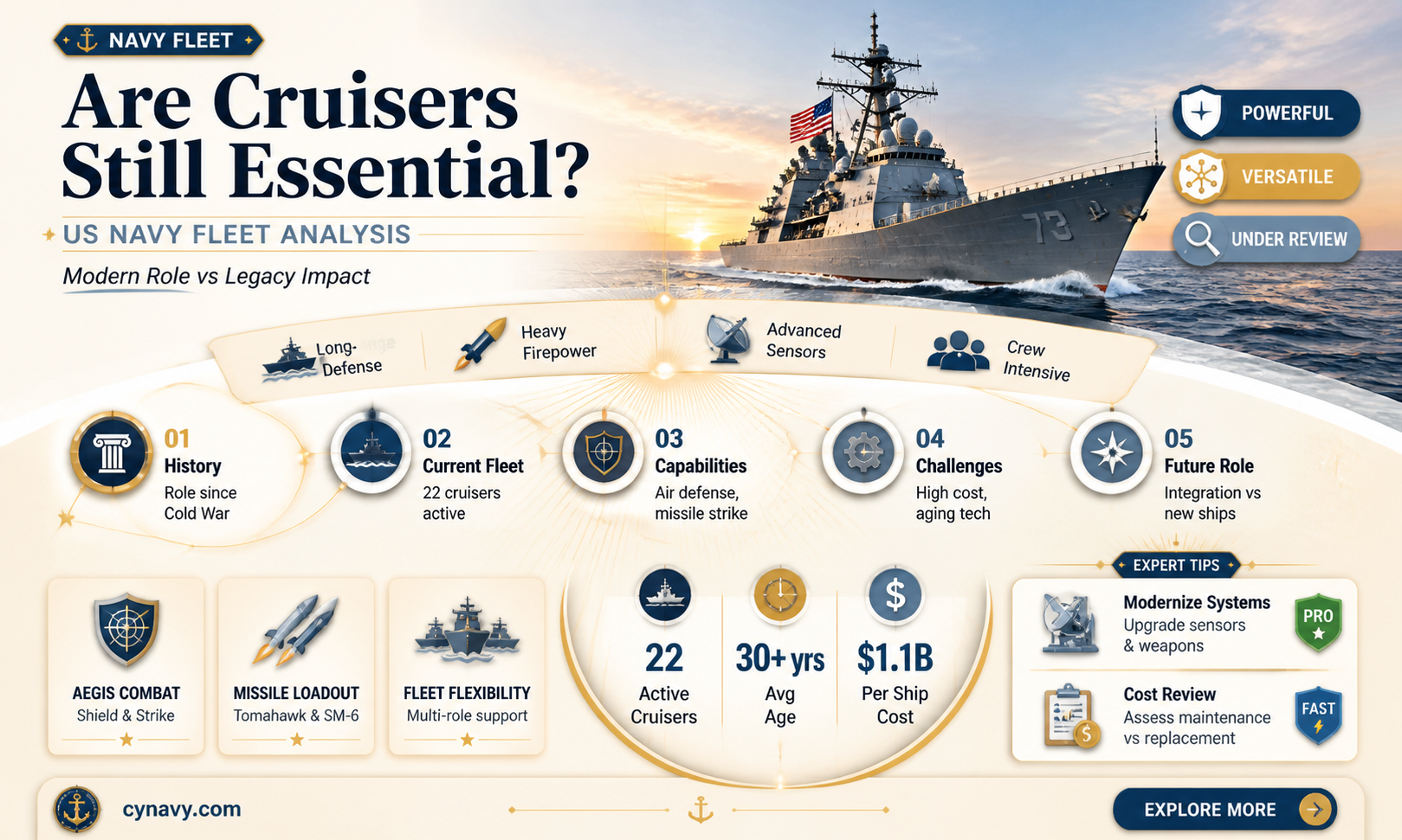 are cruisers still in use in the us navy