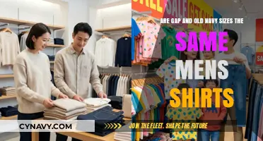 Decoding Men's Shirt Sizes: Are Gap and Old Navy the Same?