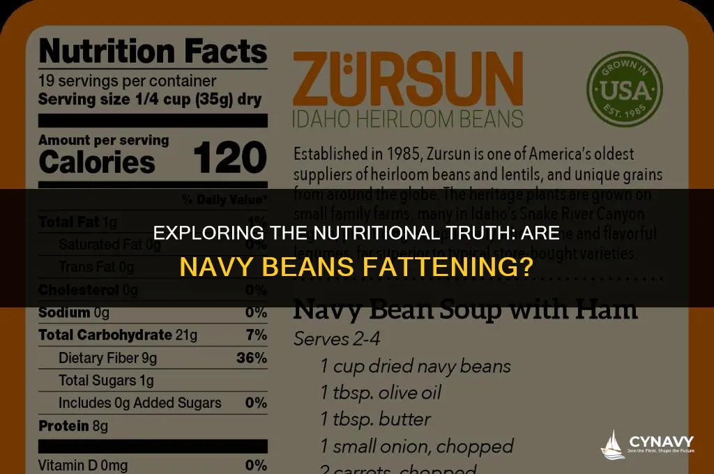 are navy beans fattening