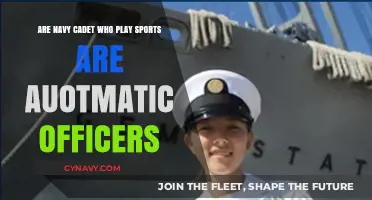 Do Navy Cadets Who Play Sports Automatically Become Officers?