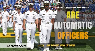 Do Navy Cadets Who Play Sports Automatically Become Officers?