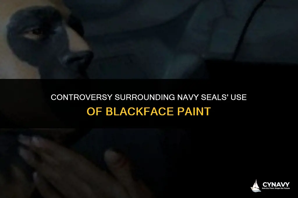 are navy seals no longer allowed to use black face