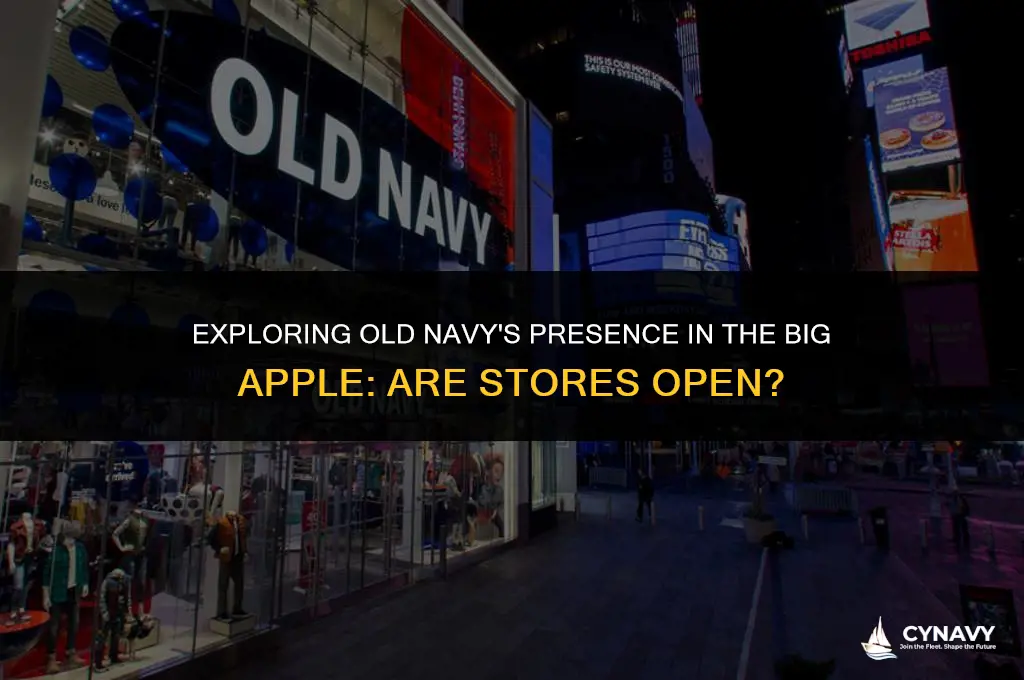 are old navy stores open in nyc