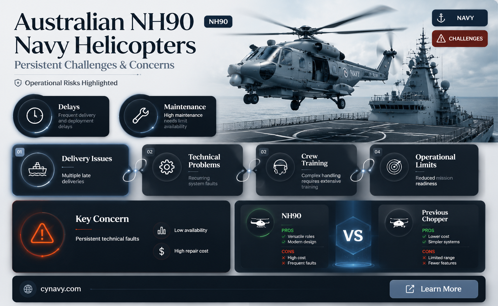 are the australians having problems with their nh90 navy helicopters