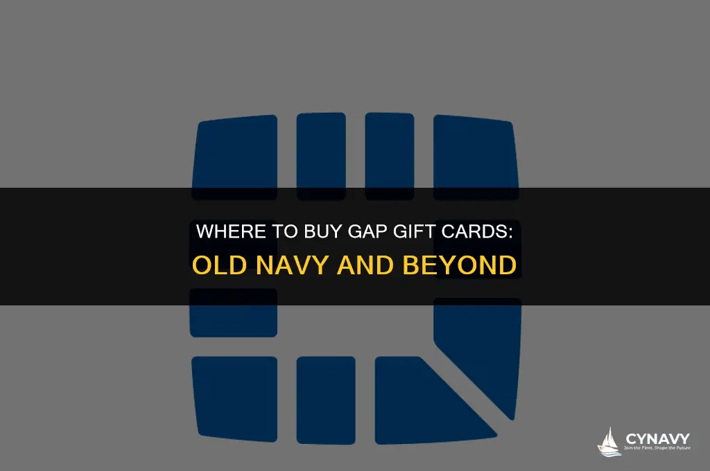 can i buy a gap gift card at old navy