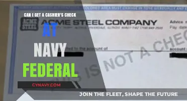 How to Obtain a Cashier's Check at Navy Federal Credit Union