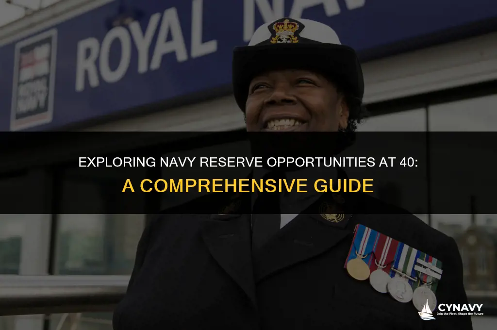 can i join the navy reserves at 40 years old