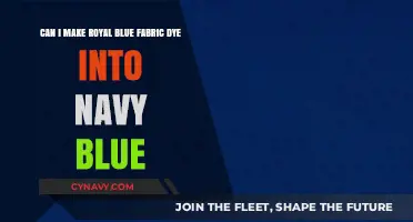 Transforming Royal Blue Fabric Dye into Navy Blue: A Simple Guide