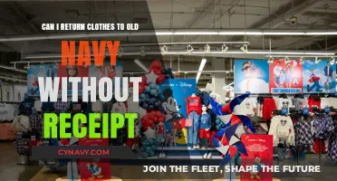 Old Navy Return Policy: Can You Return Clothes Without a Receipt?