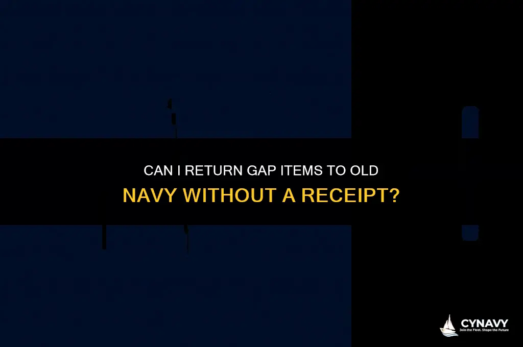 can i return gap to old navy without receipt