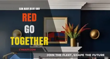 Bold and Regal: Navy Blue Meets Red in Perfect Harmony