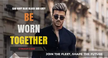 Harmonizing Hues: Navy Blue, Black, and Grey in Perfect Sync