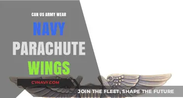 Can US Army Personnel Wear Navy Parachute Wings?