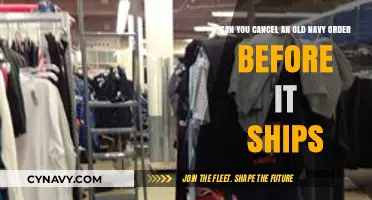 Can You Cancel an Old Navy Order Before It Ships?