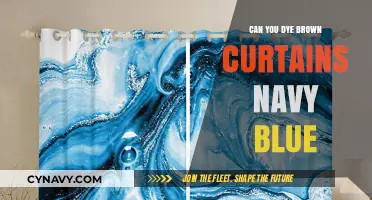 Revamping Home Decor: Dyeing Brown Curtains to Navy Blue Elegance