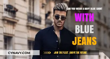 Elevate Your Style: Navy Blue Shirt and Blue Jeans Combo
