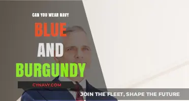 Elevate Your Style: Navy Blue and Burgundy Fashion Fusion
