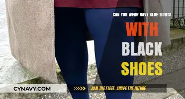 Elevate Your Style: Navy Blue Tights and Black Shoes Combo