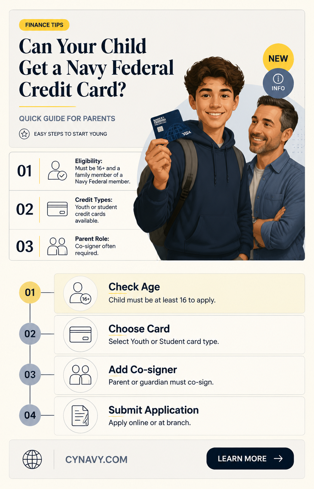 can i get my child a navy federal credit card