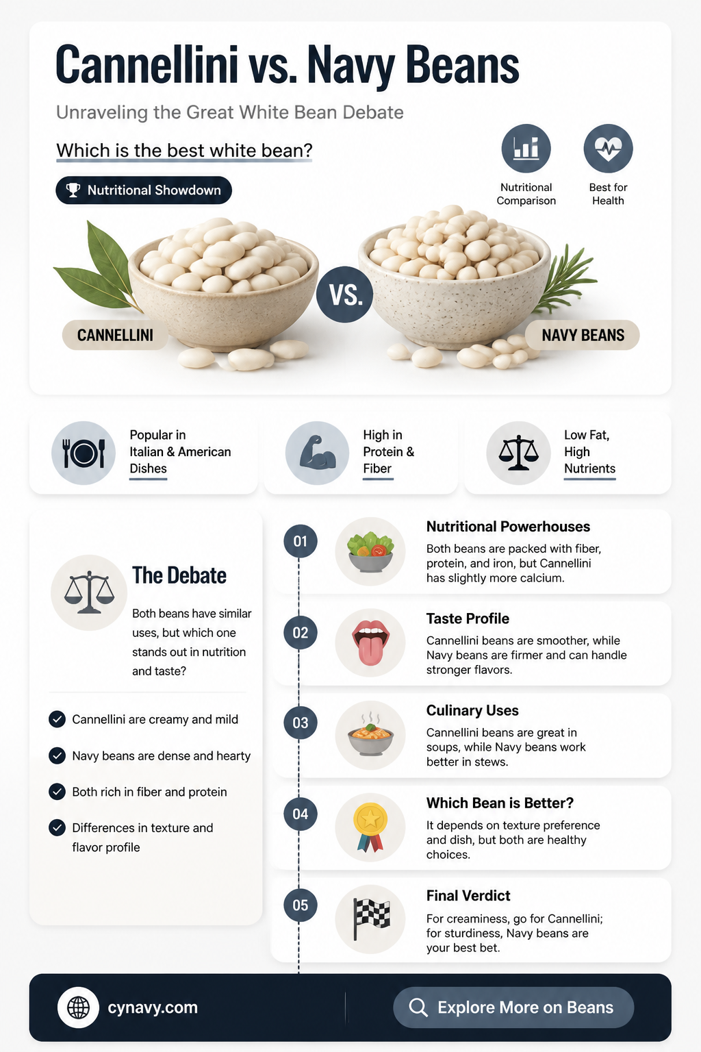 are cannellini beans and navy beans the same thing