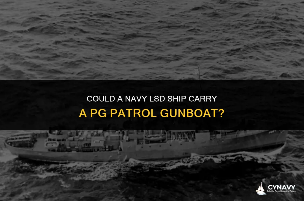 could a navy lsd ship carry a pg patrol gunboat