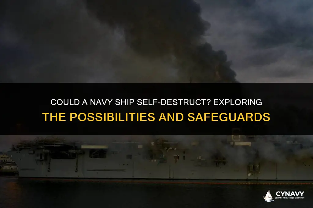 could a navy ship self-desctruct