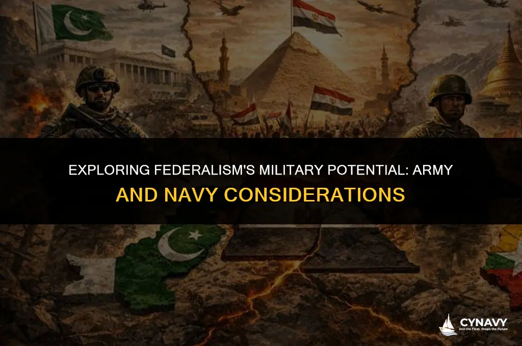 could federalism raise and army and navy