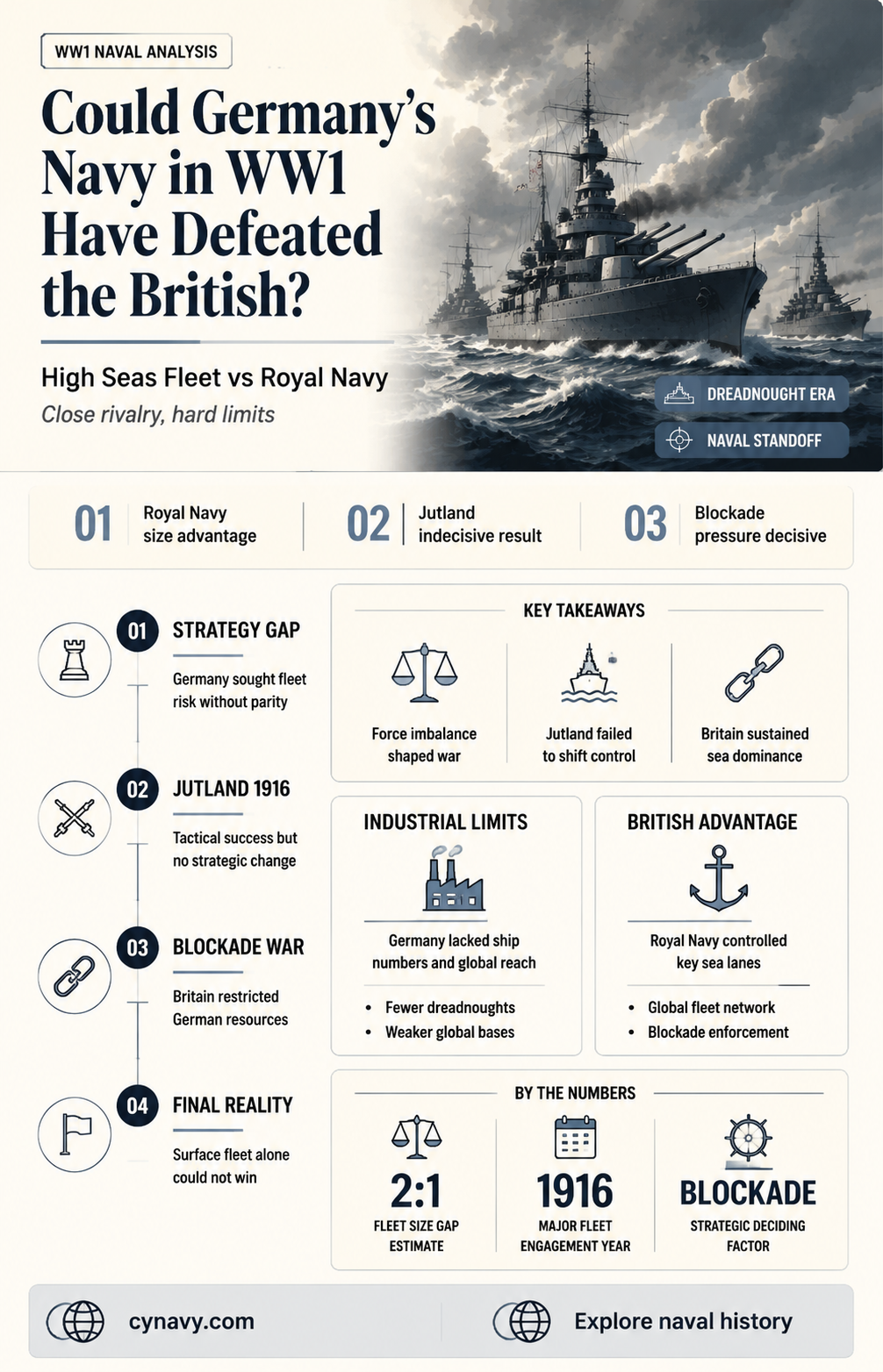 could germanys navy in ww1 have beaten the british