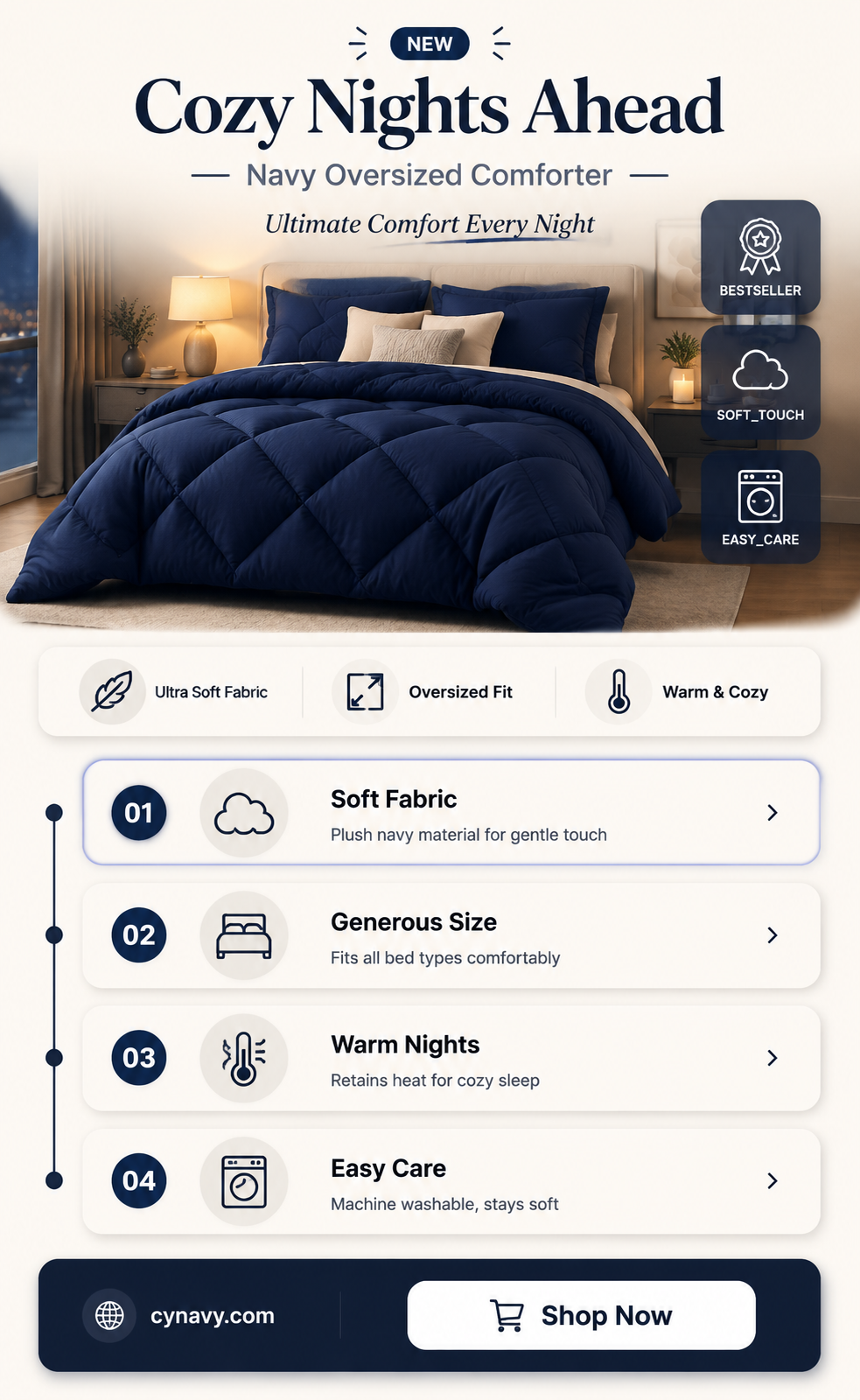 are you kidding bare coma inducer nightfall navy oversized comforter