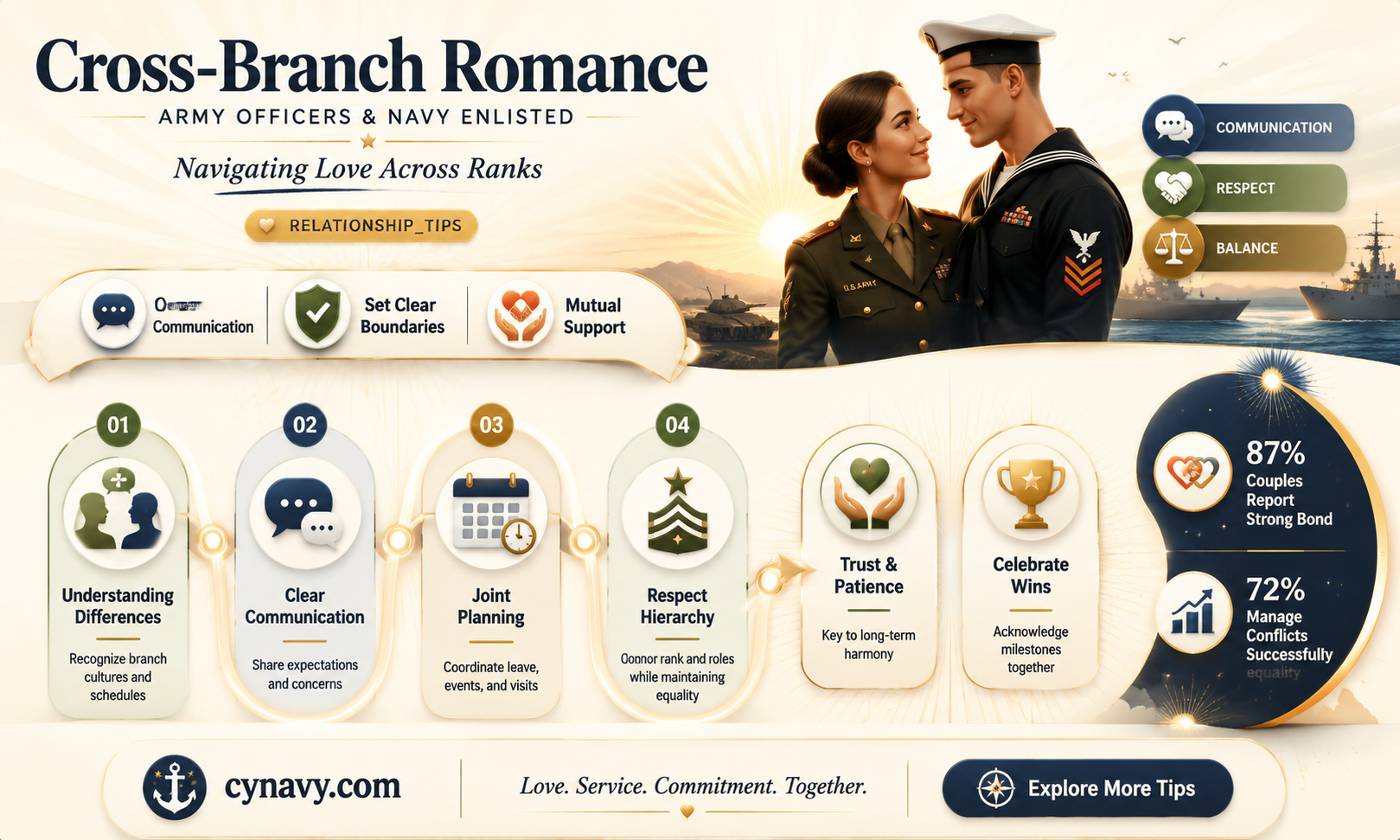 can army officer date navy enlisted