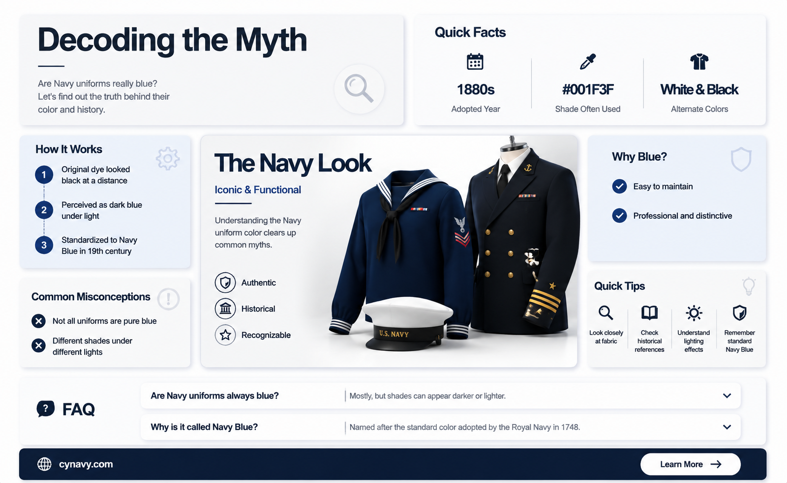 are navy uniforms blue