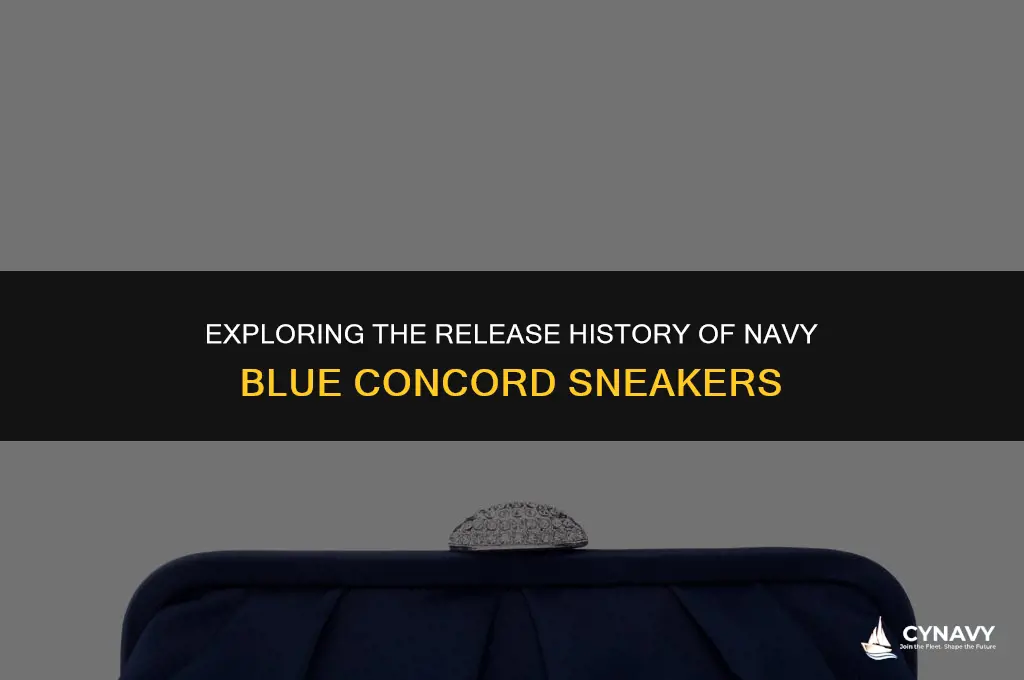 did 11 navy blue concords come out before