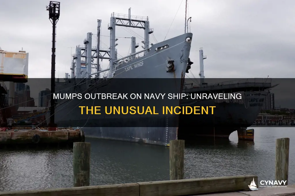 did a navy ship get infected with mumps