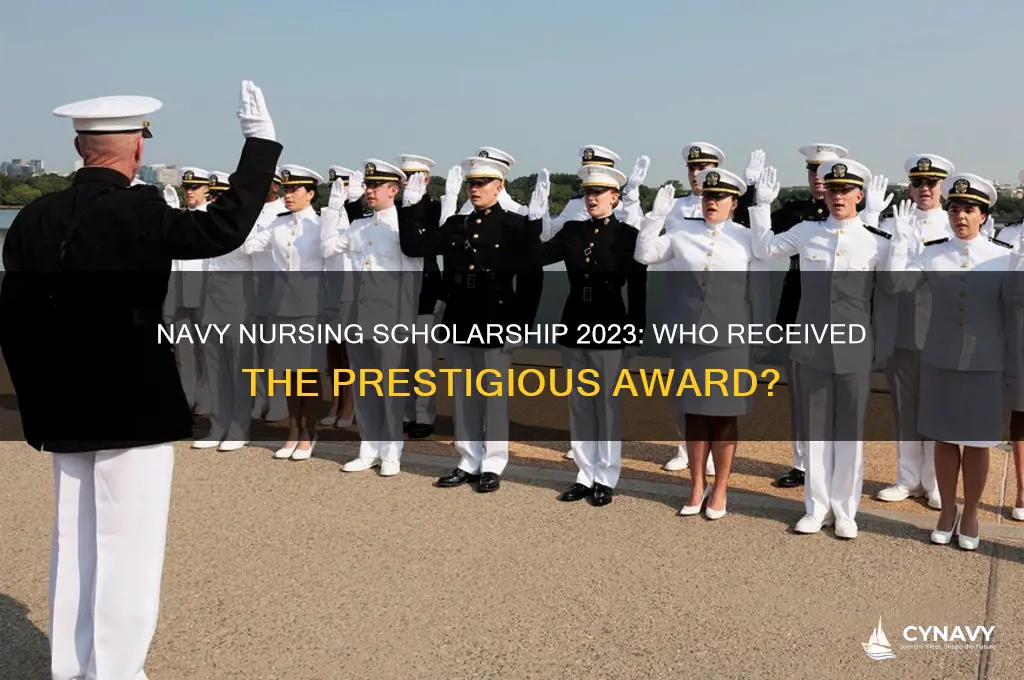 did anyone get a navy nursing scholarship this year