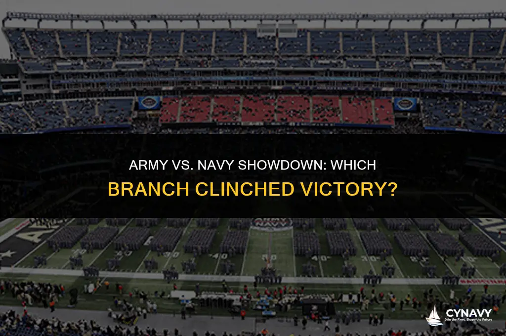 did army or navy win