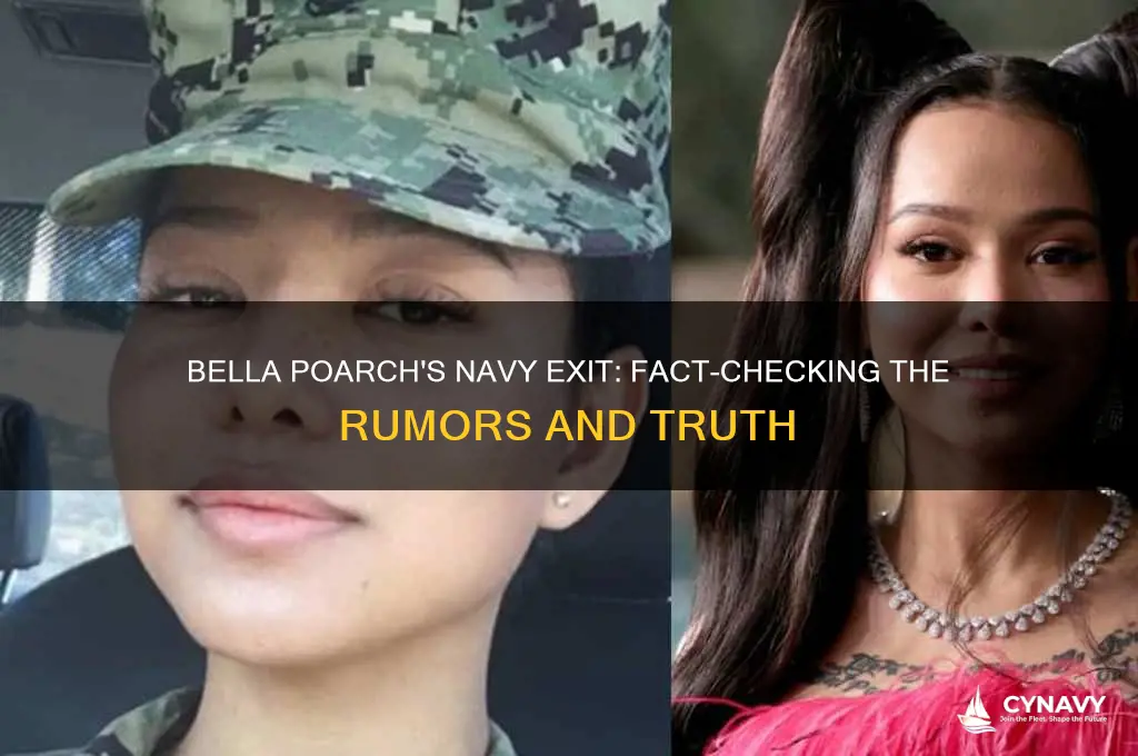 did bella poarch get kicked out of the navy
