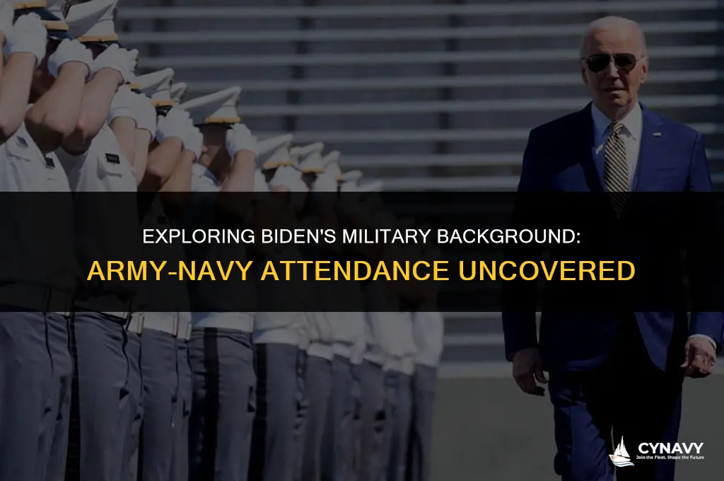 did biden attend army navy