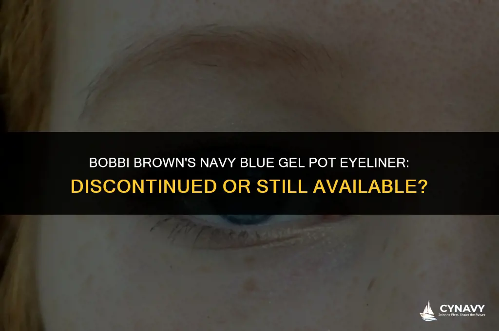 did bobbi brown discontinue her navy blue gel pot eyeliner