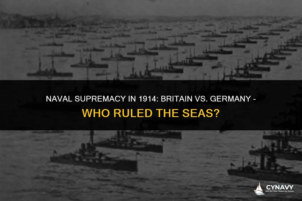 did britain or germany have the strongest navy in 1914