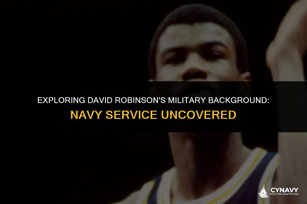 did david robinson ever go to the navy