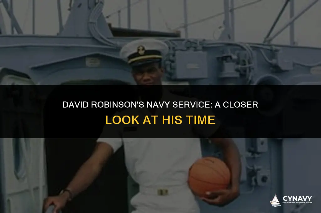 did david robinson serve his time in the navy