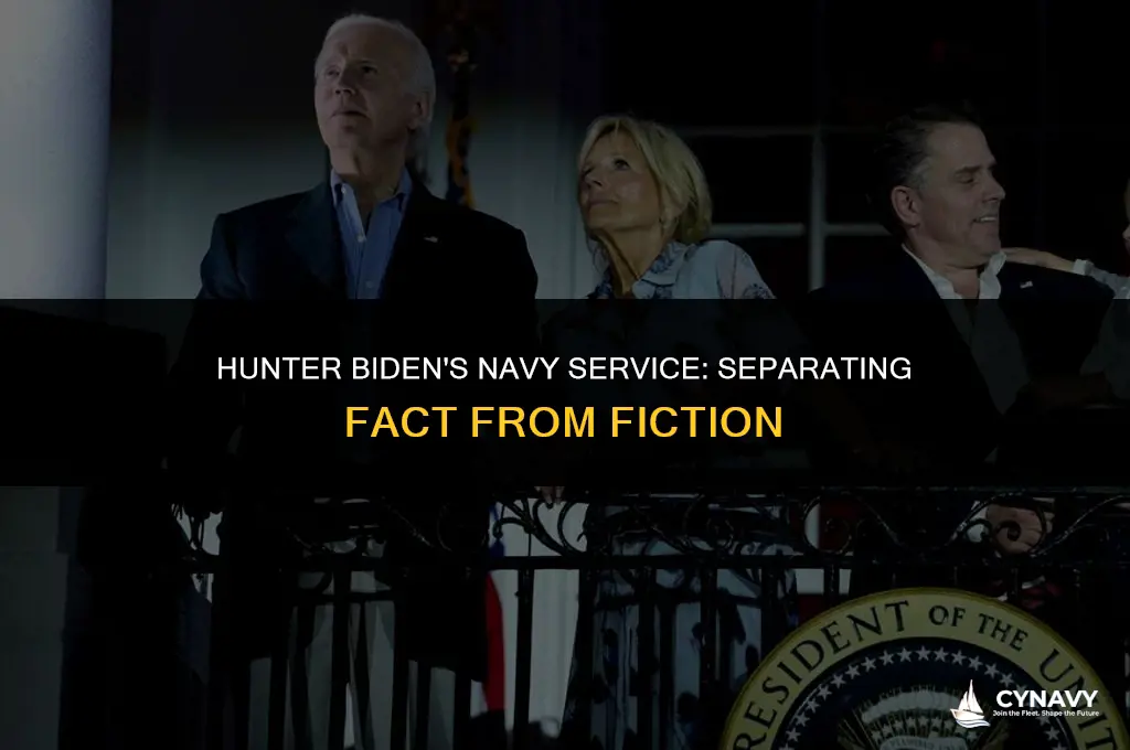 did hunter biden teceive a dishonerable discharge from the navy