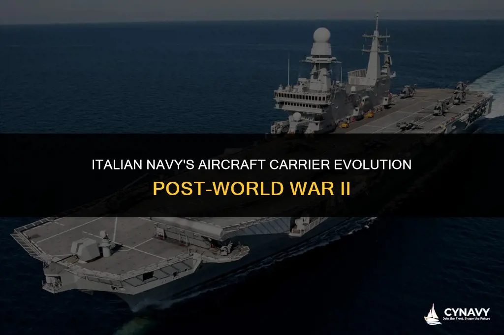 did italian navy have aircraft carrier after world war ii