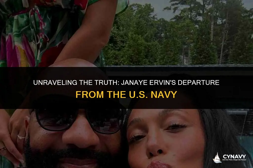 did janaye ervin have to leave the u s navy