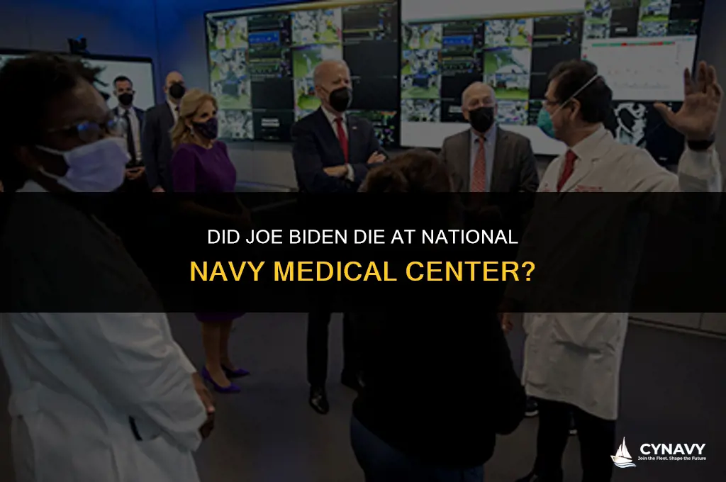 did joe biden die at national navy medical center