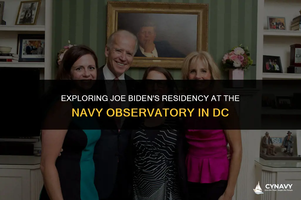 did joe biden reside at the navy observatory in dc